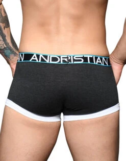 Andrew Christian Fly Tagless Boxer W/ Almost Naked 92363 -Smooth Men Wear Store Feb 92363Boxer Charcoal05