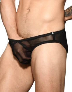 Andrew Christian Boy Brief Mesh 3-Pack W/ Almost Naked 92365 -Smooth Men Wear Store Feb 92365Brief Black02