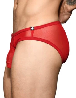 Andrew Christian Boy Brief Mesh 3-Pack W/ Almost Naked 92365 -Smooth Men Wear Store Feb 92365Brief Red03