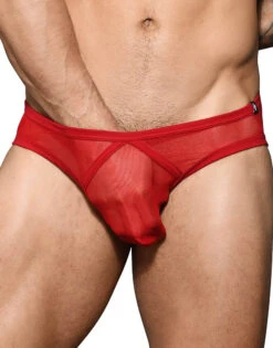 Andrew Christian Boy Brief Mesh 3-Pack W/ Almost Naked 92365 -Smooth Men Wear Store Feb 92365Brief Red06