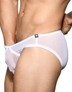Andrew Christian Boy Brief Mesh 3-Pack W/ Almost Naked 92365 -Smooth Men Wear Store Feb 92365Brief White03