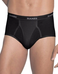 Hanes Men Ultimate TAGLESS® No Ride Up Briefs With Comfort Flex® Waistband Black/Grey 7-Pack 7764B7
