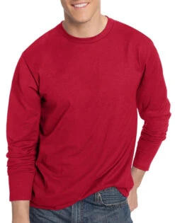 Hanes Men TAGLESS Nano-T Long-Sleeve Tee- Large Sizes 498L -Smooth Men Wear Store Hanes 498L Deep Red T 54f9a6c9 0468 494a 95e4 45fbd358169e