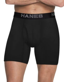 Hanes Men Ultimate™ Comfort Flex Fit® Ultra Lightweight Breathable Mesh Boxer Brief Assorted Color 4-Pack UWBBB4