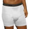 Hanes Men Tagless No Ride Up 2-Pack Big Boxer Brief 7690W2 -Smooth Men Wear Store Hnaes 7690W2 White B