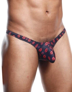 Joe Snyder Bulge Thong Prints JSBUL02 -Smooth Men Wear Store JSBUL02 LipsS1