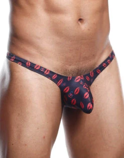Joe Snyder Bulge Thong Prints JSBUL02 -Smooth Men Wear Store JSBUL02 LipsS2