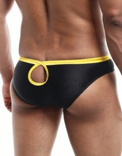 Joe Snyder Holes Bikini Black JSHOL01 -Smooth Men Wear Store JSHOL01 BlackCloseB