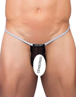 Joe Snyder Sock It Thong JSSK03 -Smooth Men Wear Store JSSK03 BLACKMESH 1