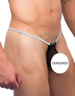 Joe Snyder Sock It Thong JSSK03 -Smooth Men Wear Store JSSK03 BLACKMESH 2