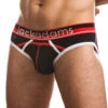 Jack Adams Men's Cross Train Briefs 401-167 -Smooth Men Wear Store Jack Adams 401 167 Black Red B 1