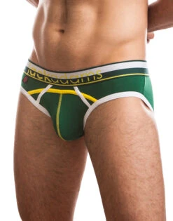 Jack Adams Men's Cross Train Briefs 401-167 -Smooth Men Wear Store Jack Adams 401 167 Cascadian Green B 1