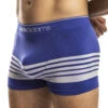 Jack Adams Body Flex Boxer Brief 401-329 -Smooth Men Wear Store JackAdams IMG 1757 401 329 BodyFlexBodyBrief RoyalWhiteStripes Profile Lo