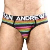 Andrew Christian Chill Stripe Mesh Brief W/ Almost Naked 92163 -Smooth Men Wear Store Jan 92163Brief01