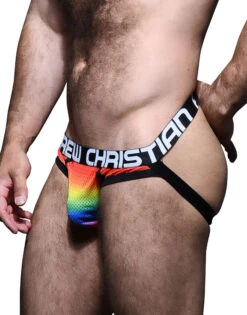 Andrew Christian Pride Mesh Brief Jock W/ Almost Naked 92344 -Smooth Men Wear Store Jan 92344Jock02