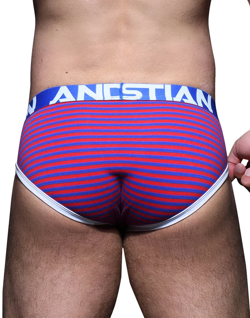 Andrew Christian Cabana Stripe Brief W/ Almost Naked 92348 4 Andrew Christian Cabana Stripe Brief W/ Almost Naked 92348 - Image 2