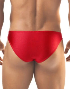 Joe Snyder Men's Solid Bikini Underwear JS01 -Smooth Men Wear Store Joe Snyder JS01 Red B 1