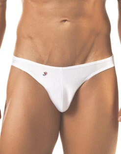 Joe Snyder Men's Solid Bikini Underwear JS01 -Smooth Men Wear Store Joe Snyder JS01 White B 2