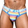 Andrew Christian Sunset Stripe Mesh Locker Room Jock W/ Almost Naked 92062