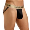 Magic Silk Men's Silk Knit Jock Strap 4086 -Smooth Men Wear Store Magic Silk 4086 Black B 1