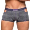 Male Power Heather Haze Cutout Short 124-244 -Smooth Men Wear Store Male Power 124 244 Heather Grey B 1