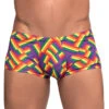 Male Power Mini Short Pride Fest 145-240PR -Smooth Men Wear Store Male Power 145 240PR Print B 1