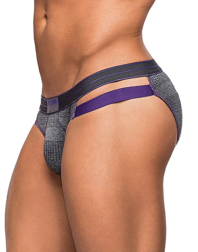 Male Power Heather Haze Cutout Bikini Grey 487-244 3 Male Power Heather Haze Cutout Bikini Grey 487-244
