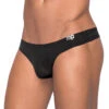 Male Power Sleek Thong With Sheer Pouch SMS-007 -Smooth Men Wear Store Male Power SMS 007 Black B 1