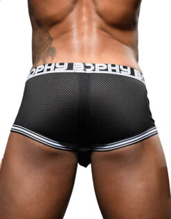 Andrew Christian Trophy Boy Mesh Boxer 92397 -Smooth Men Wear Store Mar 92397Boxer Black05