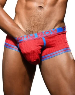 Andrew Christian Trophy Boy Mesh Boxer 92397 -Smooth Men Wear Store Mar 92397Boxer Red01