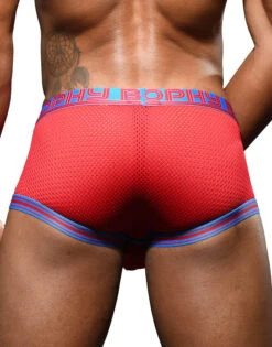 Andrew Christian Trophy Boy Mesh Boxer 92397 -Smooth Men Wear Store Mar 92397Boxer Red05