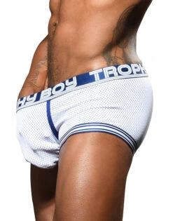 Andrew Christian Trophy Boy Mesh Boxer 92397 -Smooth Men Wear Store Mar 92397Boxer White03