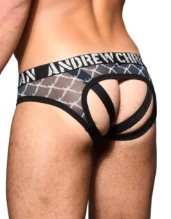 Andrew Christian Almost Naked Barbed Wire Sheer Bubble Butt Jock 92038 -Smooth Men Wear Store May 92038Jock04 001