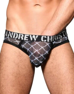 Andrew Christian Almost Naked Barbed Wire Sheer Bubble Butt Jock 92038