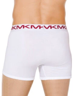 Michael Kors 3-Pack Performance Cotton Boxer Brief White BR1X001013 -Smooth Men Wear Store Michael Kors BR1X001013 White 100 B 1