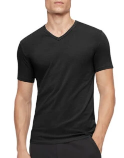 Calvin Klein Men 3 Pack Cotton Stretch Wicking V-neck NB2799 -Smooth Men Wear Store NB2799 900 alternate1