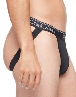Calvin Klein Micro Stretch 3-Pack Jock Strap NB3203 -Smooth Men Wear Store NB3203 001 alternate1
