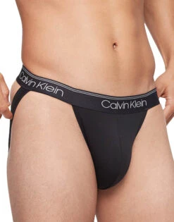 Calvin Klein Micro Stretch 3-Pack Jock Strap NB3203 -Smooth Men Wear Store NB3203 001 alternate3