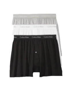 Calvin Klein Cotton Classics 3 Pack Knit Boxer NB4005 -Smooth Men Wear Store NB4005 900 main