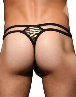 Andrew Christian MASSIVE Tiger Sheer Thong 92240 -Smooth Men Wear Store Nov 92240Thong05