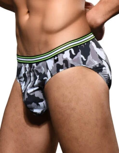 Andrew Christian Camo Boy Brief 3-Pack W/ Almost Naked 92260 -Smooth Men Wear Store Nov 922603 Pack Grey03