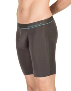 Obviously Men's PrimeMan Long Boxer Brief A01 -Smooth Men Wear Store Obviously A01 Titanium 1B B 3