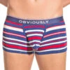 Obviously Men's PrimeMan Trunk A03 -Smooth Men Wear Store Obviously A03 Red Navy White 1J B 3