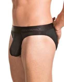 Obviously Men's PrimeMan Hipster Brief A04 -Smooth Men Wear Store Obviously A04 Black 1A B 2