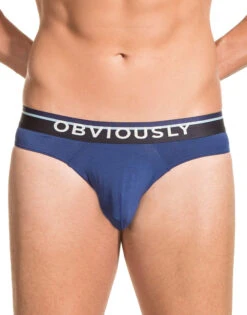Obviously Men's PrimeMan Hipster Brief A04 -Smooth Men Wear Store Obviously A04 Navy 1C B 1