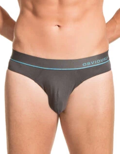 Obviously Men's PrimeMan Hipster Brief A04 -Smooth Men Wear Store Obviously A04 Titanium 1B B 1