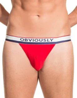 Obviously Men's PrimeMan Bikini Brief A05 -Smooth Men Wear Store Obviously A05 Red 1D B 1