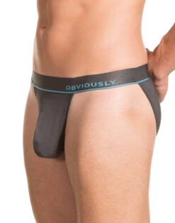 Obviously Men's PrimeMan Bikini Brief A05 -Smooth Men Wear Store Obviously A05 Titanium 1B B 1