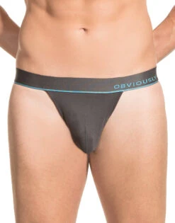 Obviously Men's PrimeMan Thong A06 -Smooth Men Wear Store Obviously A06 Titanium 1B B 1