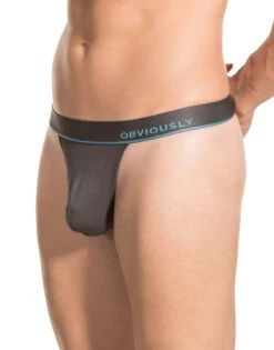 Obviously Men's PrimeMan Thong A06 -Smooth Men Wear Store Obviously A06 Titanium 1B B 3